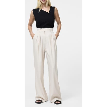 French Connection Imola Tailored Triple Pleat Sandshell Sandshell Größe: 16 | Stoffhosen Outlet | Damen | Braun