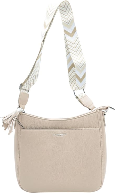 Flora & Co - crossbodytas - fashion riem - beige