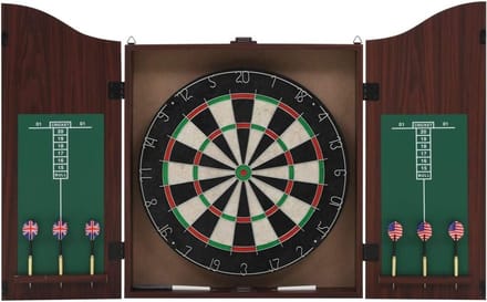 Dartbord met Kast - Spel Set - Thuis Spelen - Hoogwaardig Sisal - 45cm Diameter - Niet Gespecificeerd
