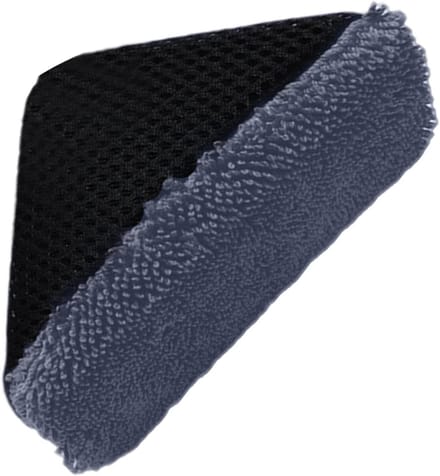 Auto Applicator Pad - Driehoekige Spons - Auto Reinigen - Gelijkmatige Verdeling - 13 cm - Donkergrijs