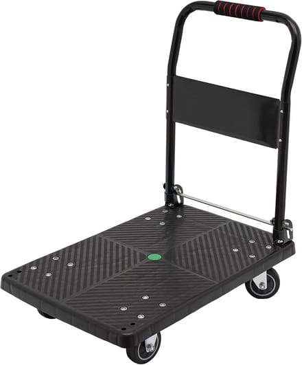 Inklapbare transportwagen met groot laadoppervlak - stevig platform voor zware lasten