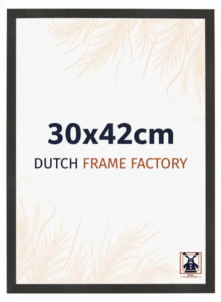 Fotolijst 30x42 cm - MDF - Zwart Mat - Benno