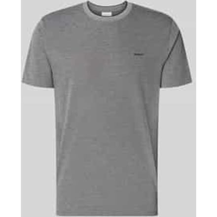T-shirt met ronde hals en labelstitching
