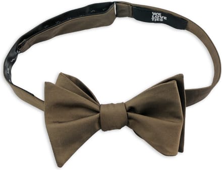 We Love Ties - Vlinderdassen - Vlinderdas polyester chocoladebruin - chocoladebruin