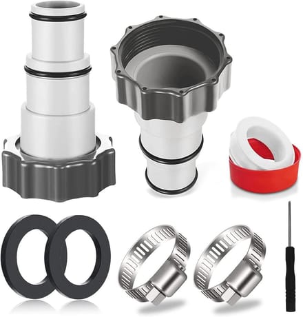 Zwembadadapter 1.25" naar 1.5" - Slangadapter voor Zwembad met Binnendraad