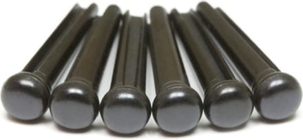 Graph Tech PP-2100-01 Traditionele Brugpinnen - Set van 6 Zwart