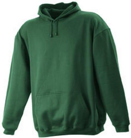 James and Nicholson Unisex Hooded Sweatshirt (Donkergroen)