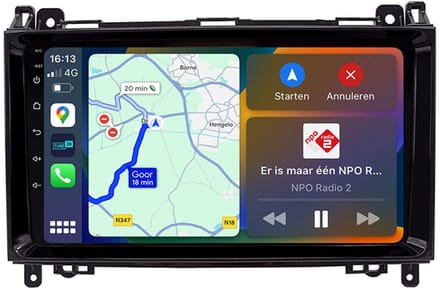 BG4U - Android Navigatie Radio geschikt voor Mercedes Vito Viano Sprinter B200 A200 met Apple Carplay en Android Auto