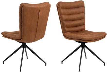 Eetkamerstoel Elsen Kentucky Brandy Set van 2 - Giga Living
