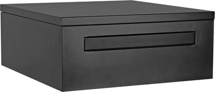 Logixbox - Brievenbus - opbouw Pakketbrievenbus - Achteruitname Stardust Graphitgrey