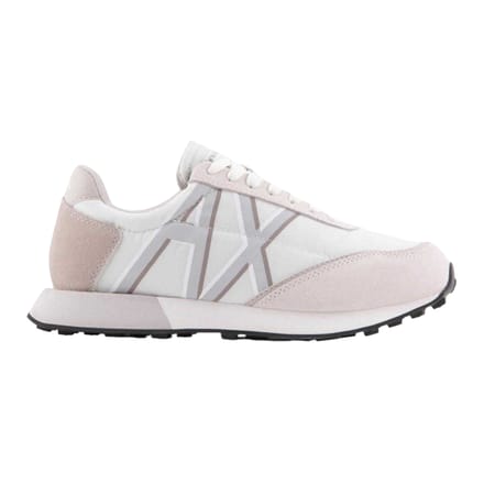Armani Exchange Vrouwen/dames Lace Up Trainers (Gebroken wit)
