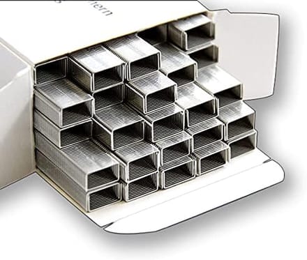 Nietjes - Krammen - Documenten Vastzetten - Roestbestendig - 5000 Stuks - Zilver