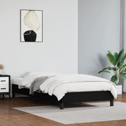 vidaXL - Bedframe - kunstleer - zwart - 80x200 - cm