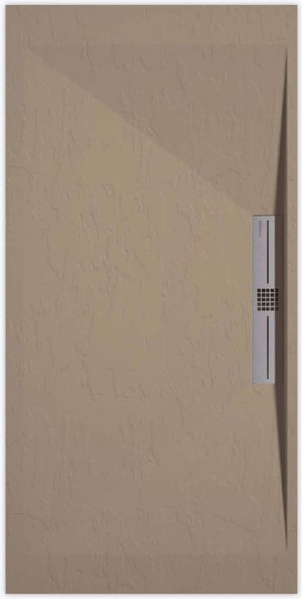 Sanifun douchebak Stone Side Moka Slate 1600 x 800 S