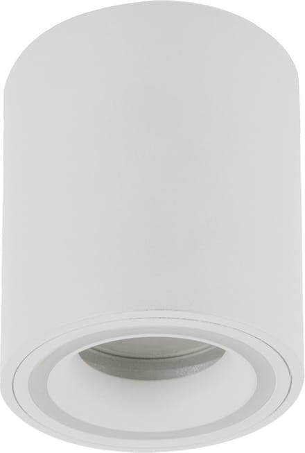 INDI C - Spot Armatuur GU10 - Opbouwspot - Rond - Wit - Aluminium