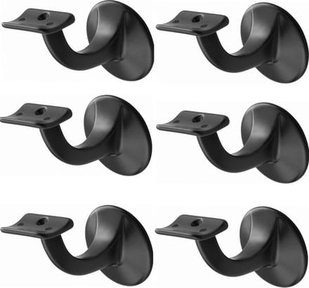 Hermeta Leuninghouder - 3506-70 - Zwart - Holzadel - 6 stuks