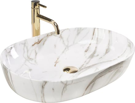 Rea Cleo 61 Aiax Shiny Opzetwastafel Steen Imitatie 60,5x41 cm