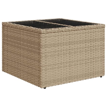 vidaXL - Bankstel - 6 - st - Beige - en - Lichtgrijs - poly - rattan