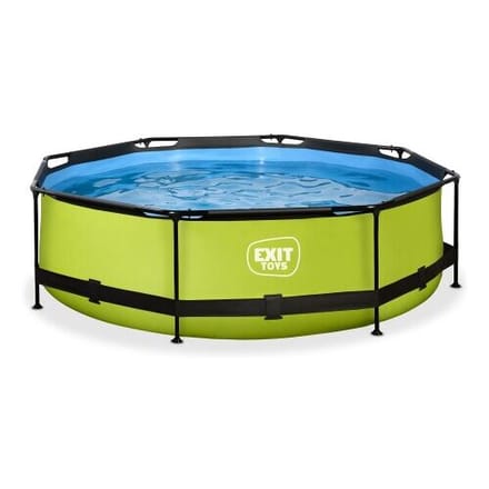 EXIT Lime Frame Zwembad ø300 - Opzetzwembad - met Filterpomp - Rond - Groen