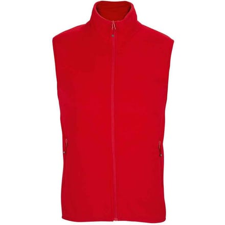 SOLS Uniseks Microfleece gerecyclede bodywarmer voor volwassenen (Rood)