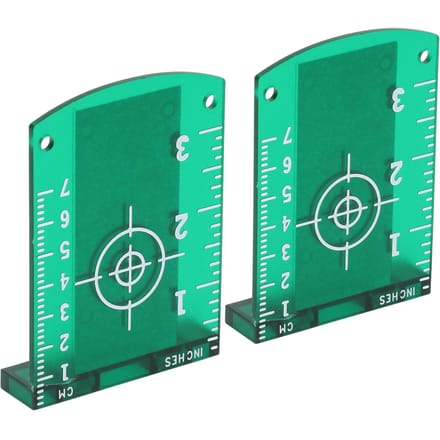 2 Stuks Laser Doelplaat ABS Magnetische Vloer Laser Doelkaart Waterpasplaat voor Vervanging
