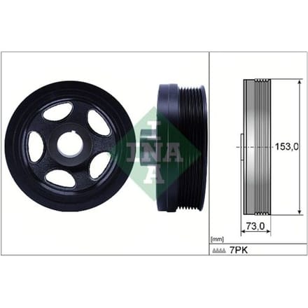 Schaeffler Ina Riemschijf, krukas INA 544 0183 10