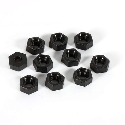 Plastic Nylon Moeren Set - Hexagonale Zwarte Moeren voor M2, M3, M4 Schroeven - 100 Stuks Verpakking