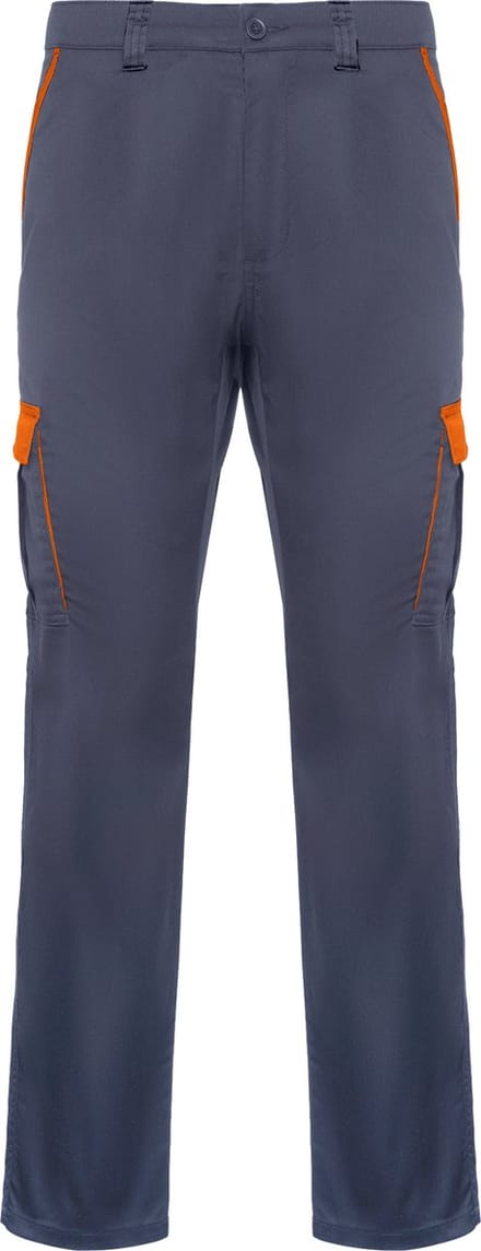 Werkbroek Trooper Lood Grijs / Oranje merk Roly maat 52