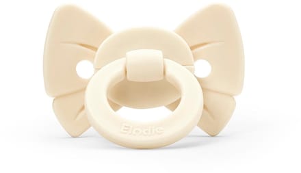 Elodie Binky Bow Newborn Oat White