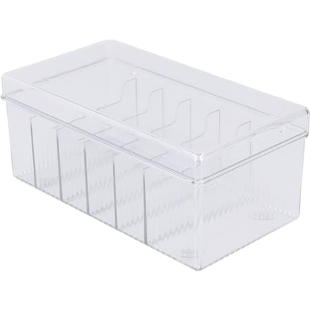 Organisateurs d'extensions de cils, rangement à 6 compartiments, couvercle anti-poussière transparent, fournitures d'extensions de cils