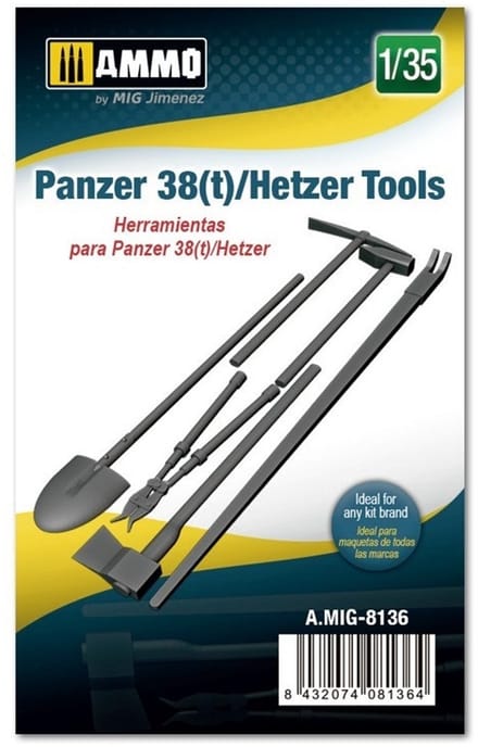 AMMO by Mig Jimenez Modelbouwpakket - AMMO MIG 8136 Panzer 38(T) Hetzer Tools Resin onderdeel - 1:35 - Modelbouw