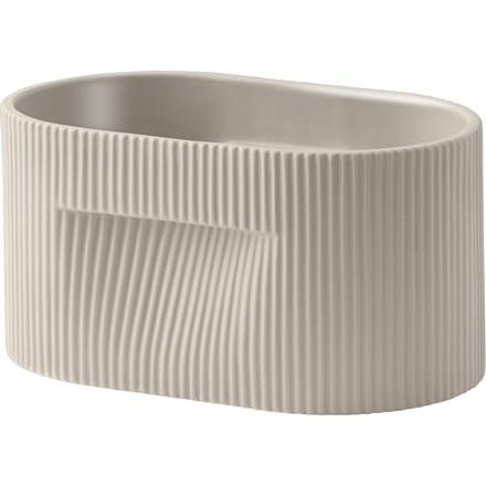 Muuto Ridge plantenbak - H 13 cm - beige