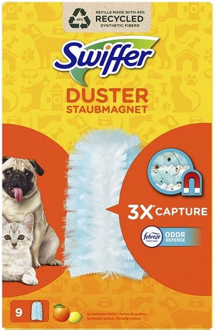 Swiffer Duster Stofmagneet huisdieren navulling doosje a 9 stuks