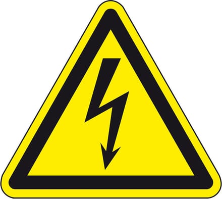 Magneetsticker elektrische spanning, W012 100 mm
