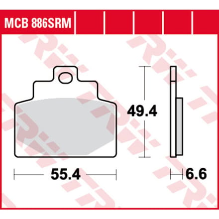 Remblokset TRW MCB886SRM