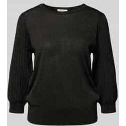 Gebreide pullover met ribboorden, model 'GLITTA'