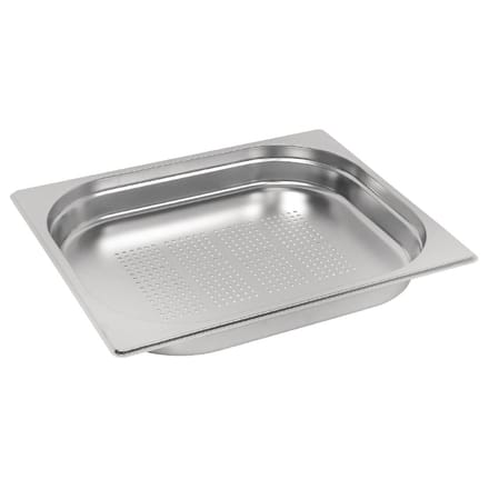 Vogue roestvrijstalen geperforeerde 1/2 gastronormbak 40mm