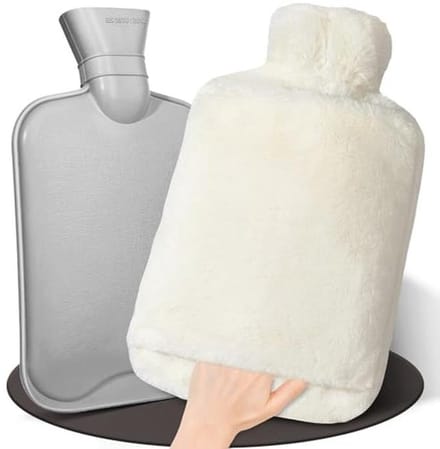Warmwaterkruik 2 liter met overtrek - Lekvrij en Groot voor Bed