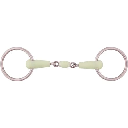 Dubbel roestvrij stalen paardenbit BR Equitation Apple Mouth