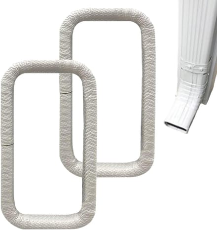 Regengoot Beschermer - Anti-Blad Systeem - Voorkomt Obstructie - Niet-Obstructieve Rubber - 2 Stuks - Wit