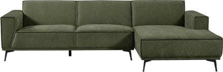 Tower living Leeds 2,5-seater AL + Chaise Lounge R Bottle Green