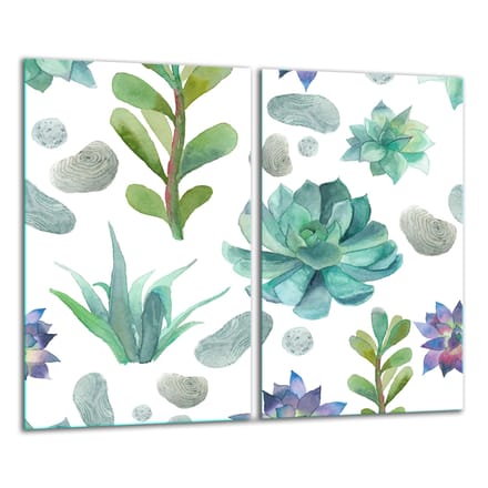 TMK ArtDeko - Snijplank - Glas - Kleurvol - 30x52 cm
