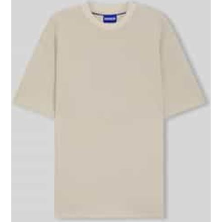 relaxed fit T-shirt van katoenmix model 'NUWAFFLE'