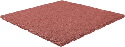 Rubberen tegel - Terrastegels rubber - Rood - Per 1 m² - 4 stuks - 50x50cm - Dikte 2,5cm