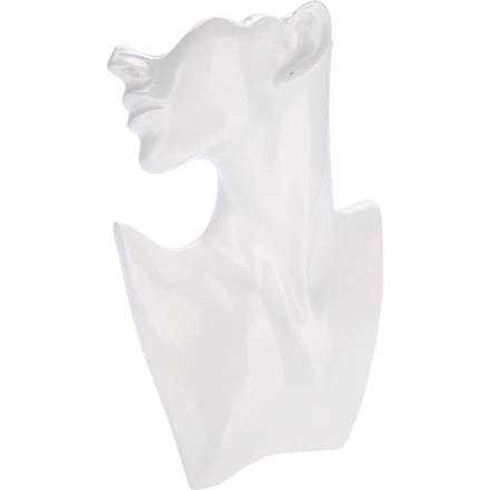 Ketting Oorbellen Houder Mannequin Hoofd Buste Standaard Model Winkel Sieraden Display Rek Wit wit