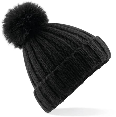 Cap Beechfield Fur Pop Pom Chunky
