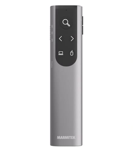 Marmitek WPR 400A draadloze presenter - Digitale aanwijzer, Zoom & Air Mouse – Presentatie klikker