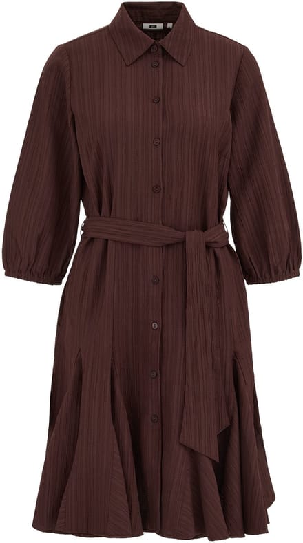 WE Fashion Dames jurk met strikceintuur