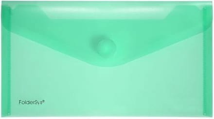 Enveloptas Foldersys 120x220mmPP transp groen