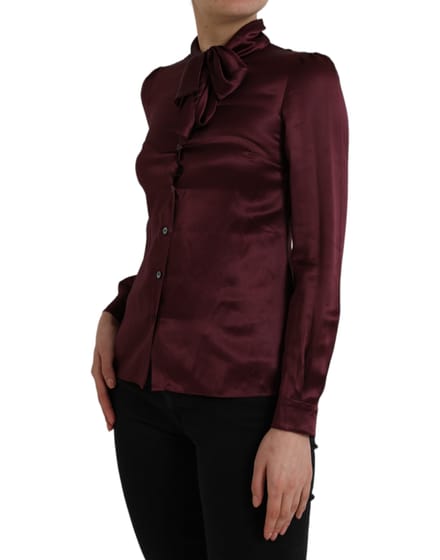 Zijde Vlinderdas Blouse